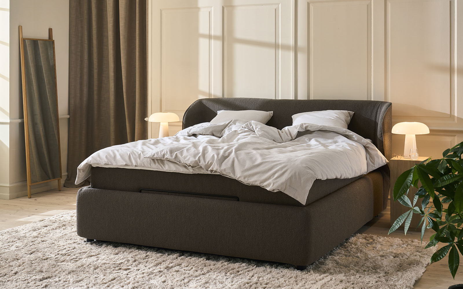 Amour Monaco 180x200 Seng Med Opbevaring Inkl Topmadras på Afbetaling