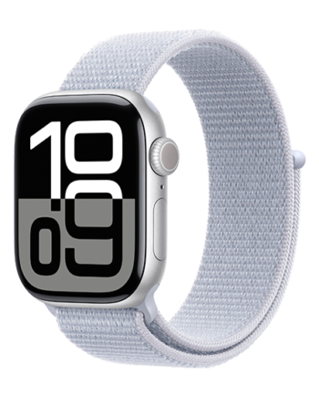 Apple Watch 42mm Silver Alu Case Sport Loop Blue Cloud på Afbetaling