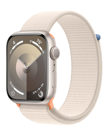 Apple Watch 45mm Aluminium Case With Sport Loop Starlight på Afbetaling