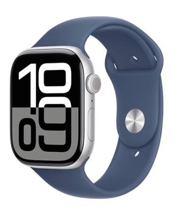 Apple Watch 46mm Aluminium Case With Sport Band Denim på Afbetaling