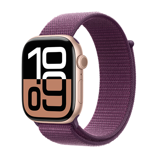 Apple Watch 46mm Aluminium Case With Sport Loop Plum på Afbetaling