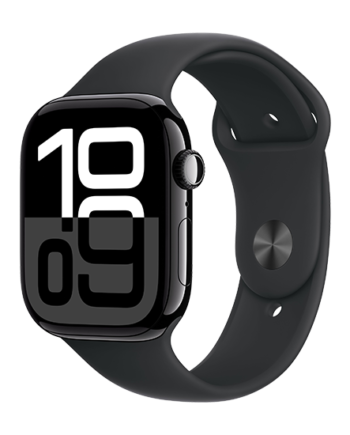 Apple Watch 46mm Jet Black Alu Case Sport Band Black på Afbetaling