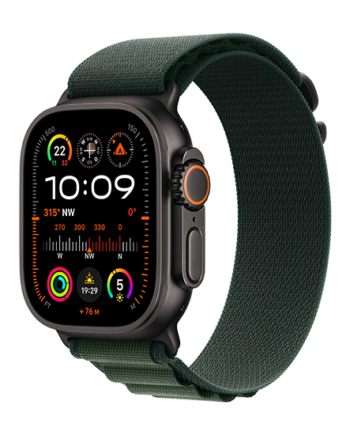 Apple Watch Ultra Black Lte 49mm Titan Alpine Loop Dark Green på Afbetaling