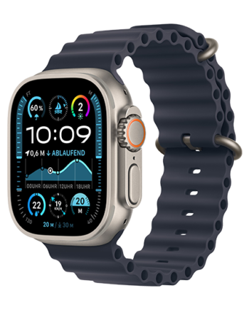Apple Watch Ultra Lte 49mm Titan With Ocean Band Navy på Afbetaling