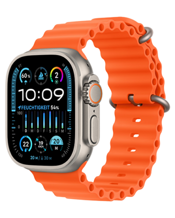 Apple Watch Ultra Lte 49mm Titan With Ocean Band Orange på Afbetaling