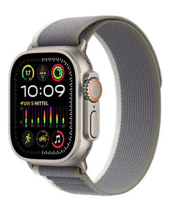 Apple Watch Ultra Lte 49mm Titan With Trail Loop Green Grey på Afbetaling