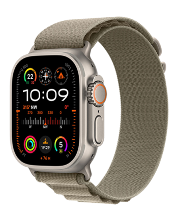 Apple Watch Ultra Lte 49mm Titanium Case With Alpine Loop Olive på Afbetaling