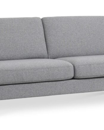 Ask Pers Sofa Lys Granitgrå Polyester Stof Eiffel Ben på Afbetaling