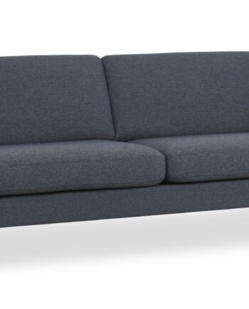 Ask Pers Sofa Navy Blå Polyester Stof Børstet Aluminium på Afbetaling