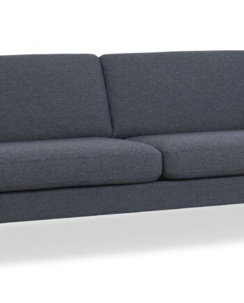 Ask Pers Sofa Navy Blå Polyester Stof Eiffel Ben på Afbetaling