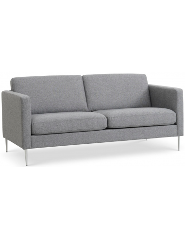 Askset Personers Sofa Polyester B180 D86 Børstet Alugrå Lysegrå på Afbetaling