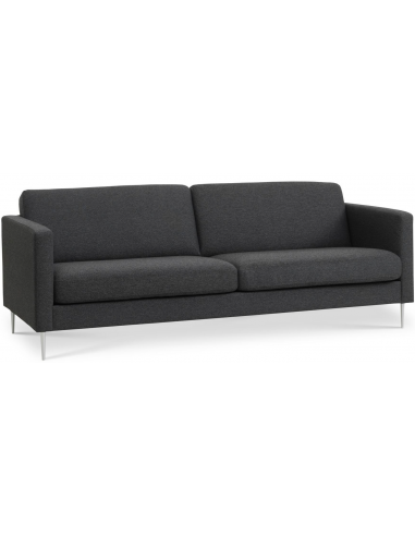 Askset Personers Sofa Polyester B214 D86 Børstet Alugrå Antracit på Afbetaling