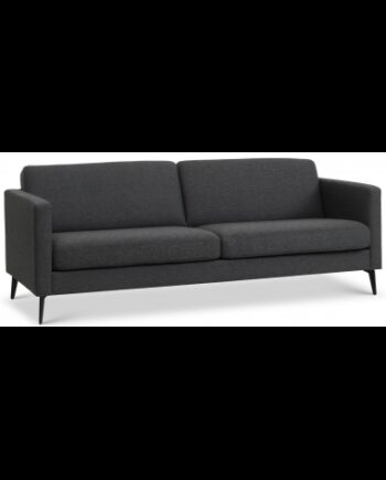 Askset Personers Sofa Polyester B214 D86 Sort Antracit på Afbetaling