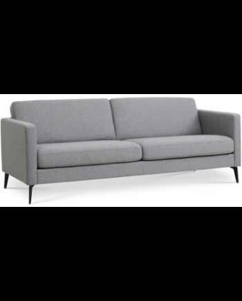 Askset Personers Sofa Polyester B214 D86 Sort Lysegrå på Afbetaling