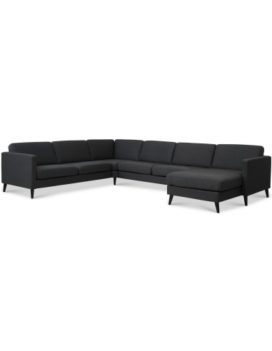 Askset Sofa Polyester B348 D269 Sort Antracit på Afbetaling