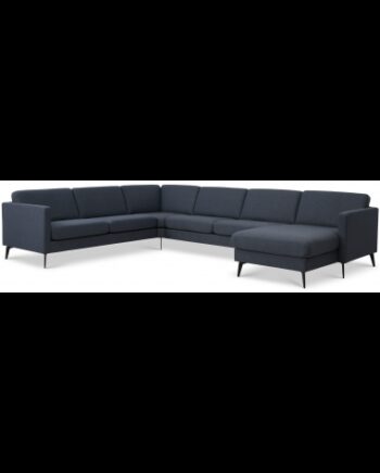 Askset Sofa Polyester B348 D269 Sort Navy på Afbetaling
