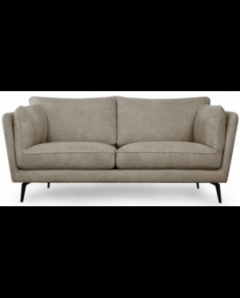 Baria Personers Sofa Metal Polyester B182 Sort Brun på Afbetaling