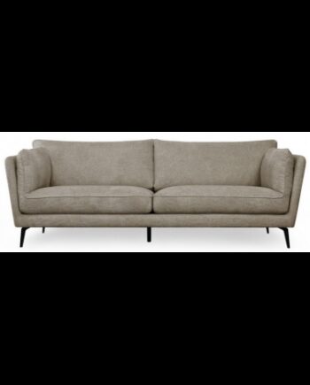 Baria Personers Sofa Metal Polyester B224 Sort Brun på Afbetaling
