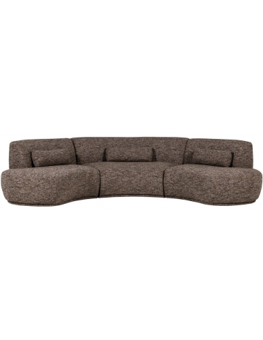 Batavier Buet Sofa Polyester 320 176 Meleret Brun på Afbetaling