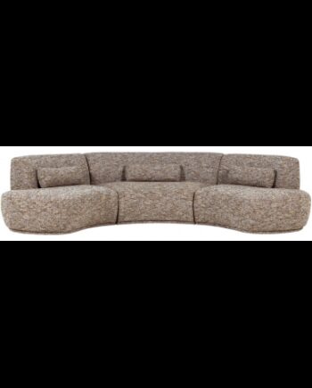 Batavier Buet Sofa Polyester 320 176 Meleret Lysebrun på Afbetaling