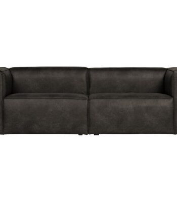 Bean Personers Sofa Læder 246 Vintage Sort på Afbetaling