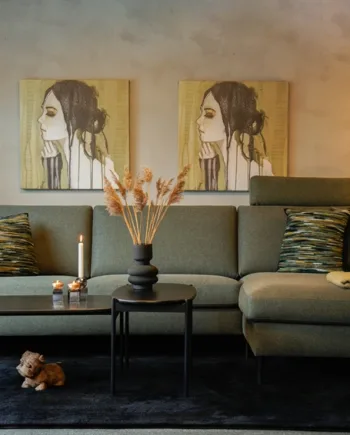 Birgitte Sofa  Grøn Modul Sofa Chaiselong på Afbetaling