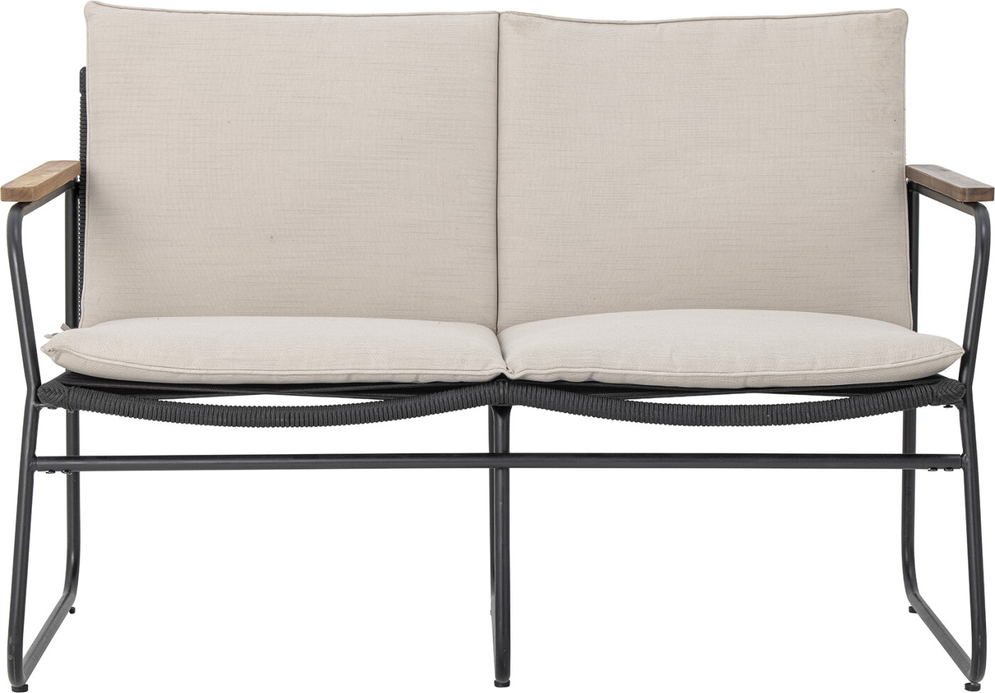 Bloomingville Hampton Sofa Sort Metal Havesofa Pers på Afbetaling