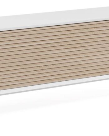 Bord Møbel Kave Home Marielle 167x40x53 Hvid Askefiner Moderne Nordisk Design på Afbetaling