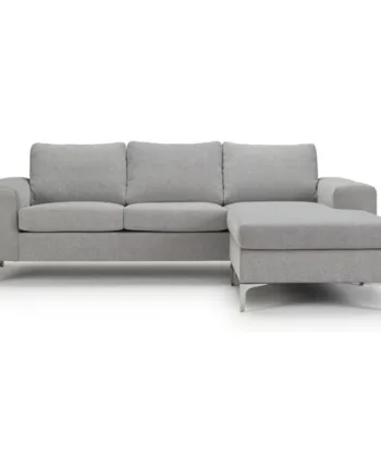 Boston Personers Sofa Med Chaiselong  Grå Stof på Afbetaling