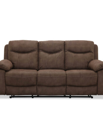 Boston Recliner Personers Biograf Sofa Brun Stof på Afbetaling