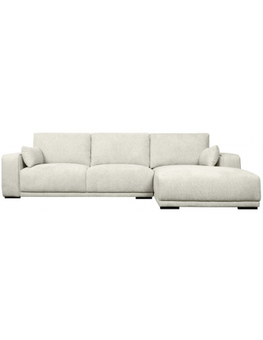 Cali Højrevendt Chaiselong Sofa Træ Polyester 305 173 Sort Beige på Afbetaling