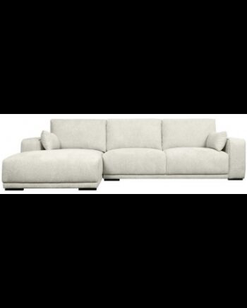 Cali Venstrevendt Chaiselong Sofa Træ Polyester 305 173 Sort Beige på Afbetaling