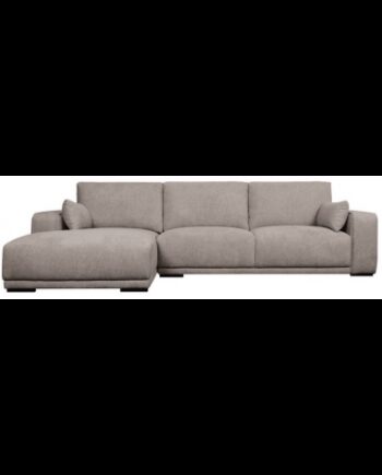 Cali Venstrevendt Chaiselong Sofa Træ Polyester 305 173 Sort Brun på Afbetaling