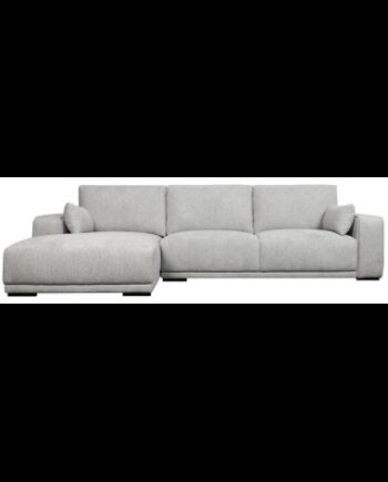Cali Venstrevendt Chaiselong Sofa Træ Polyester 305 173 Sort Grå på Afbetaling