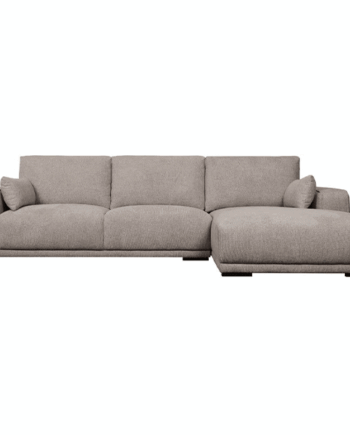 California Sofa Med Chaiselong Højrevendt Brun på Afbetaling