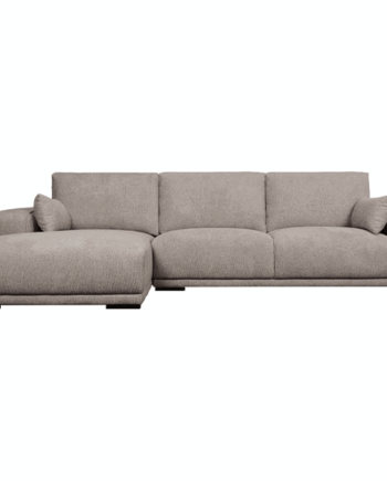 California Sofa Med Chaiselong Venstrevendt Brun på Afbetaling