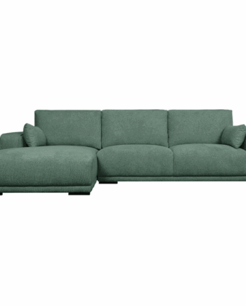 California Sofa Med Chaiselong Venstrevendt Grøn på Afbetaling