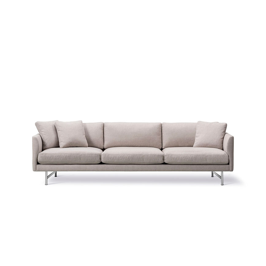 Calmo Seater Sofa Sunnive 717 Stel: Mat Chrome på Afbetaling