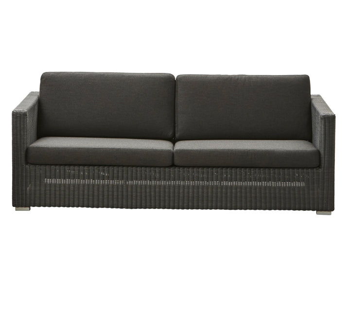 Cane Line Chester Sofa Pers Inkl Sort Hynder Graphite 197 på Afbetaling