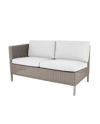 Cane Line Dining Lounge Sofa 2pers Højre Modul White 153 på Afbetaling