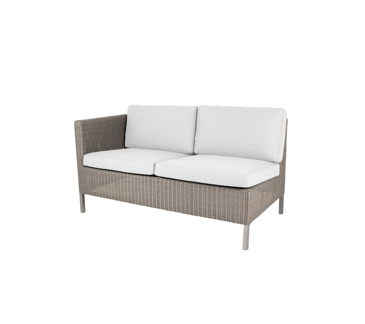 Cane Line Dining Lounge Sofa 2pers Højre Modul White 153 på Afbetaling
