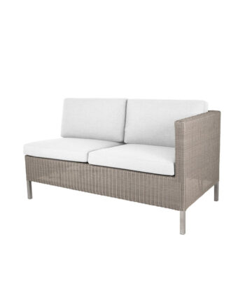 Cane Line Dining Lounge Sofa 2pers Venstre Modul White 153 på Afbetaling