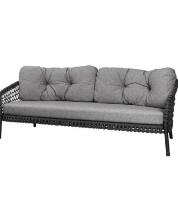 Cane Line Ocean Pers Sofa Dark Grey Soft Rope Dark Grey på Afbetaling