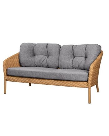 Cane Line Ocean Pers Sofa Flat Weave Natural Dark Grey på Afbetaling