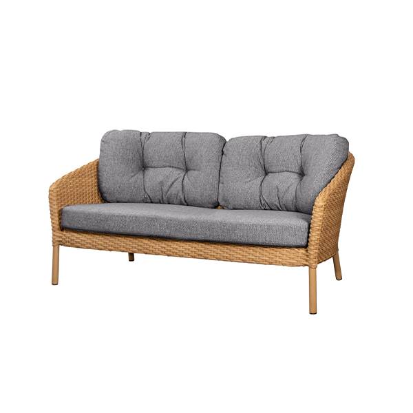 Cane Line Ocean Pers Sofa Flat Weave Natural Dark Grey på Afbetaling