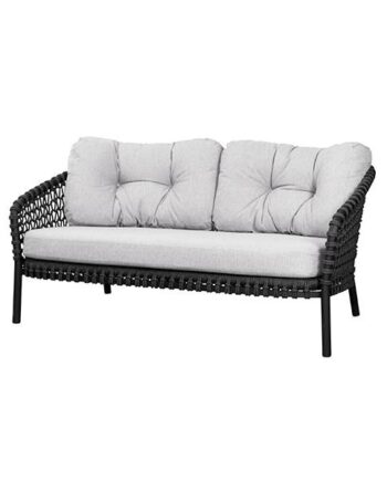 Cane Line Ocean Pers Sofa Soft Rope Dark Grey White Grey på Afbetaling