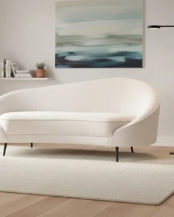 Celina Personers Sofa  Hvid Sort Ben på Afbetaling