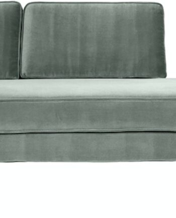 Chaiselong Sofa Broste Copenhagen Wind 100 Polyester Velour Grøn B88 L200 H74 på Afbetaling