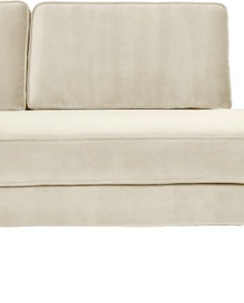 Chaiselong Sofa Broste Copenhagen Wind Hvid Velour 200 på Afbetaling