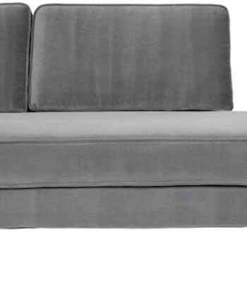 Chaiselong Sofa Broste Copenhagen Wind Sten 100 Polyester Velour H74 B88 L200 på Afbetaling